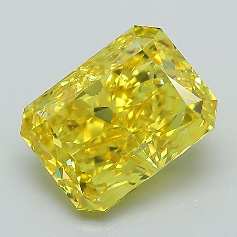 Loose Diamond - RADIANT 2.21ct Fancy Vivid Yellow VVS2: Loose Diamond - RADIANT 2.21ct Fancy Vivid Yellow VVS2 Source: This is a real non-mined Diamond that has been grown in a lab Shape: RADIANT Carats: 2.21 Color: Fancy Vivid Yellow Certification: IGI Vi