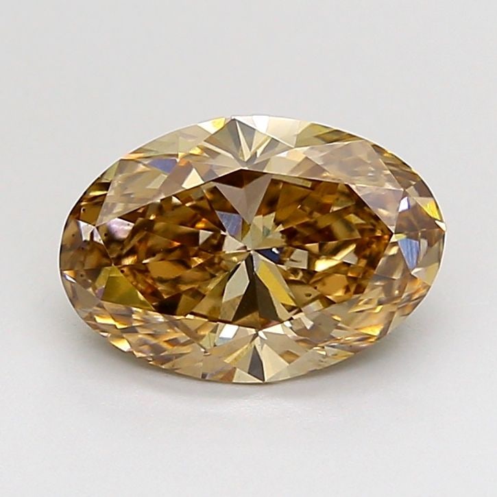 Loose Diamond - OVAL 1.58ct Fancy Light Yellowish Brown VS2: Loose Diamond - OVAL 1.58ct Fancy Light Yellowish Brown VS2 Source: This is a real non-mined Diamond that has been grown in a lab Shape: OVAL Carats: 1.58 Color: Fancy Light Yellowish Brown Certificat