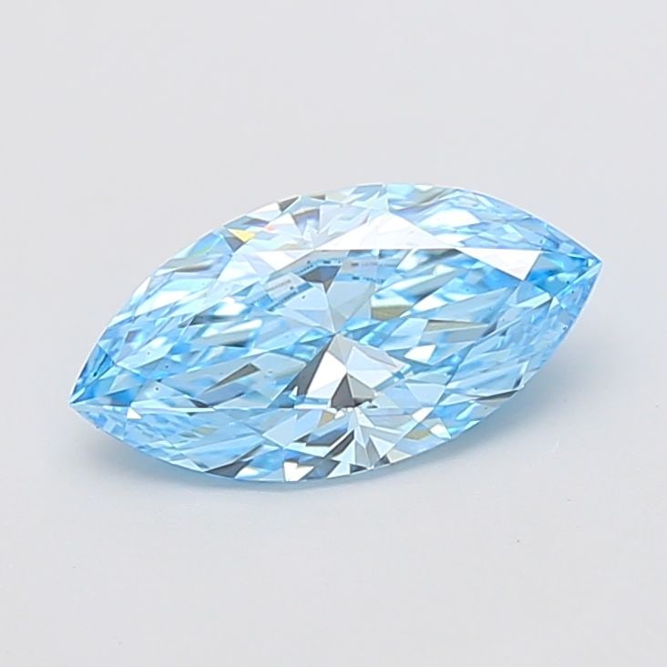 Loose Diamond - MARQUISE 2.0ct Fancy Vivid Blue VS2: Loose Diamond - MARQUISE 2.0ct Fancy Vivid Blue VS2 Source: This is a real non-mined Diamond that has been grown in a lab Shape: MARQUISE Carats: 2.0 Color: Fancy Vivid Blue Certification: IGI Video: