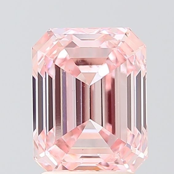 Loose Diamond - EMERALD 2.64ct Fancy Vivid Pink VS1: Loose Diamond - EMERALD 2.64ct Fancy Vivid Pink VS1 Source: This is a real non-mined Diamond that has been grown in a lab Shape: EMERALD Carats: 2.64 Color: Fancy Vivid Pink Certification: NONE Video: