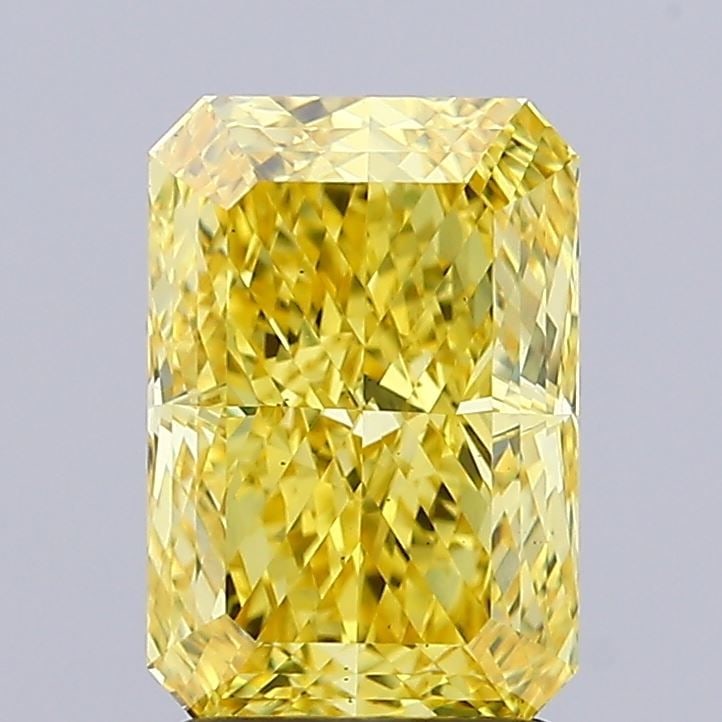 Loose Diamond - RADIANT 2.5ct Fancy Vivid Yellow VS2: Loose Diamond - RADIANT 2.5ct Fancy Vivid Yellow VS2 Source: This is a real non-mined Diamond that has been grown in a lab Shape: RADIANT Carats: 2.5 Color: Fancy Vivid Yellow Certification: IGI Video