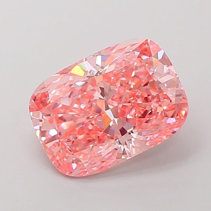 Loose Diamond - CUSHION MODIFIED 5.06ct Fancy Vivid Pink VS1: Loose Diamond - CUSHION MODIFIED 5.06ct Fancy Vivid Pink VS1 Source: This is a real non-mined Diamond that has been grown in a lab Shape: CUSHION MODIFIED Carats: 5.06 Color: Fancy Vivid Pink Certific