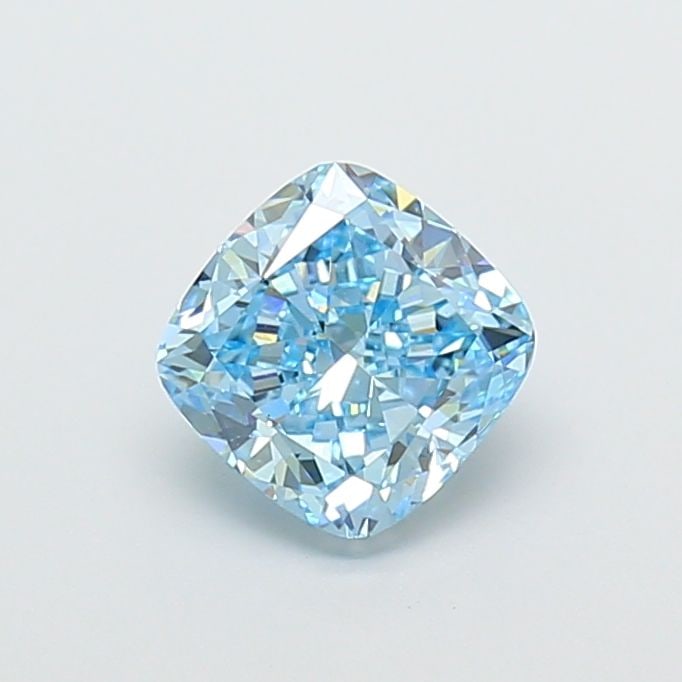 Loose Diamond - CUSHION MODIFIED 2.0ct Fancy Vivid Blue VS1: Loose Diamond - CUSHION MODIFIED 2.0ct Fancy Vivid Blue VS1 Source: This is a real non-mined Diamond that has been grown in a lab Shape: CUSHION MODIFIED Carats: 2.0 Color: Fancy Vivid Blue Certificat