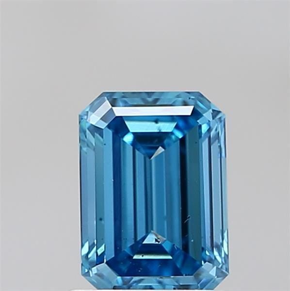 Loose Diamond - EMERALD 1.03ct Fancy Vivid Blue SI1: Loose Diamond - EMERALD 1.03ct Fancy Vivid Blue SI1 Source: This is a real non-mined Diamond that has been grown in a lab Shape: EMERALD Carats: 1.03 Color: Fancy Vivid Blue Certification: IGI Video: