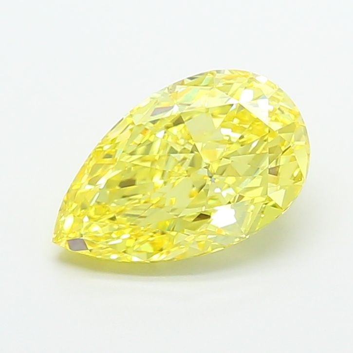 Loose Diamond - PEAR 4.07ct Fancy Intense Yellow VVS2: Loose Diamond - PEAR 4.07ct Fancy Intense Yellow VVS2 Source: This is a real non-mined Diamond that has been grown in a lab Shape: PEAR Carats: 4.07 Color: Fancy Intense Yellow Certification: IGI Vide