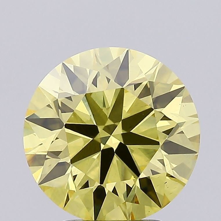 Ideal Loose Diamond - ROUND 3.53ct Fancy Intense Yellow VS2: Ideal Loose Diamond - ROUND 3.53ct Fancy Intense Yellow VS2 Source: This is a real non-mined Diamond that has been grown in a lab Shape: ROUND Carats: 3.53 Color: Fancy Intense Yellow Certification: I