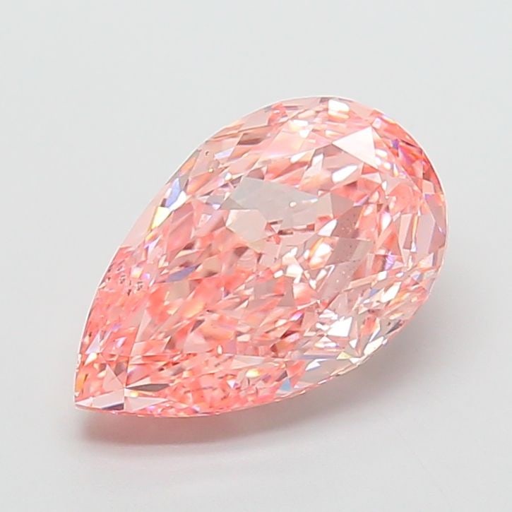 Loose Diamond - PEAR 7.36ct Fancy Vivid Pink VS2: Loose Diamond - PEAR 7.36ct Fancy Vivid Pink VS2 Source: This is a real non-mined Diamond that has been grown in a lab Shape: PEAR Carats: 7.36 Color: Fancy Vivid Pink Certification: IGI Video: