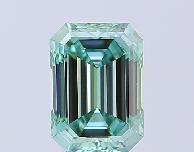Loose Diamond - EMERALD 0.93ct Fancy Vivid Green VVS2: Loose Diamond - EMERALD 0.93ct Fancy Vivid Green VVS2 Source: This is a real non-mined Diamond that has been grown in a lab Shape: EMERALD Carats: 0.93 Color: Fancy Vivid Green Certification: IGI Vide