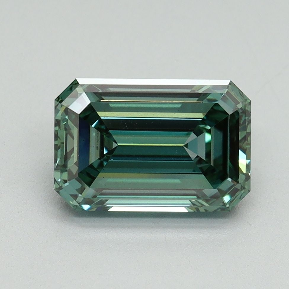 Loose Diamond - EMERALD 2.08ct Fancy Vivid Green VS1: Loose Diamond - EMERALD 2.08ct Fancy Vivid Green VS1 Source: This is a real non-mined Diamond that has been grown in a lab Shape: EMERALD Carats: 2.08 Color: Fancy Vivid Green Certification: IGI Video