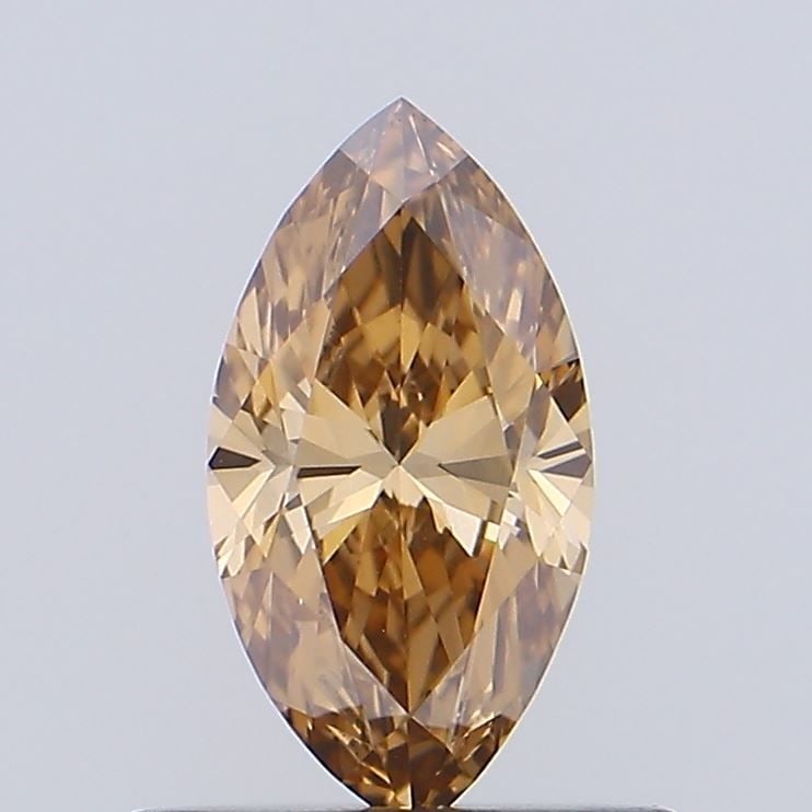 Loose Diamond - MARQUISE 0.55ct Fancy Brown VVS2: Loose Diamond - MARQUISE 0.55ct Fancy Brown VVS2 Source: This is a real non-mined Diamond that has been grown in a lab Shape: MARQUISE Carats: 0.55 Color: Fancy Brown Certification: IGI Video: