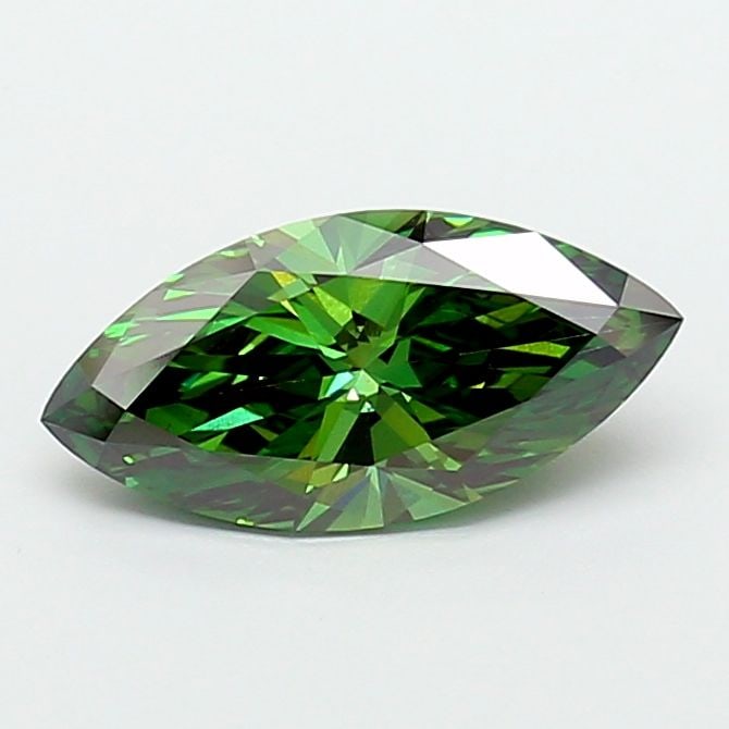Loose Diamond - MARQUISE 3.08ct Fancy Vivid Green VVS2: Loose Diamond - MARQUISE 3.08ct Fancy Vivid Green VVS2 Source: This is a real non-mined Diamond that has been grown in a lab Shape: MARQUISE Carats: 3.08 Color: Fancy Vivid Green Certification: IGI Vi
