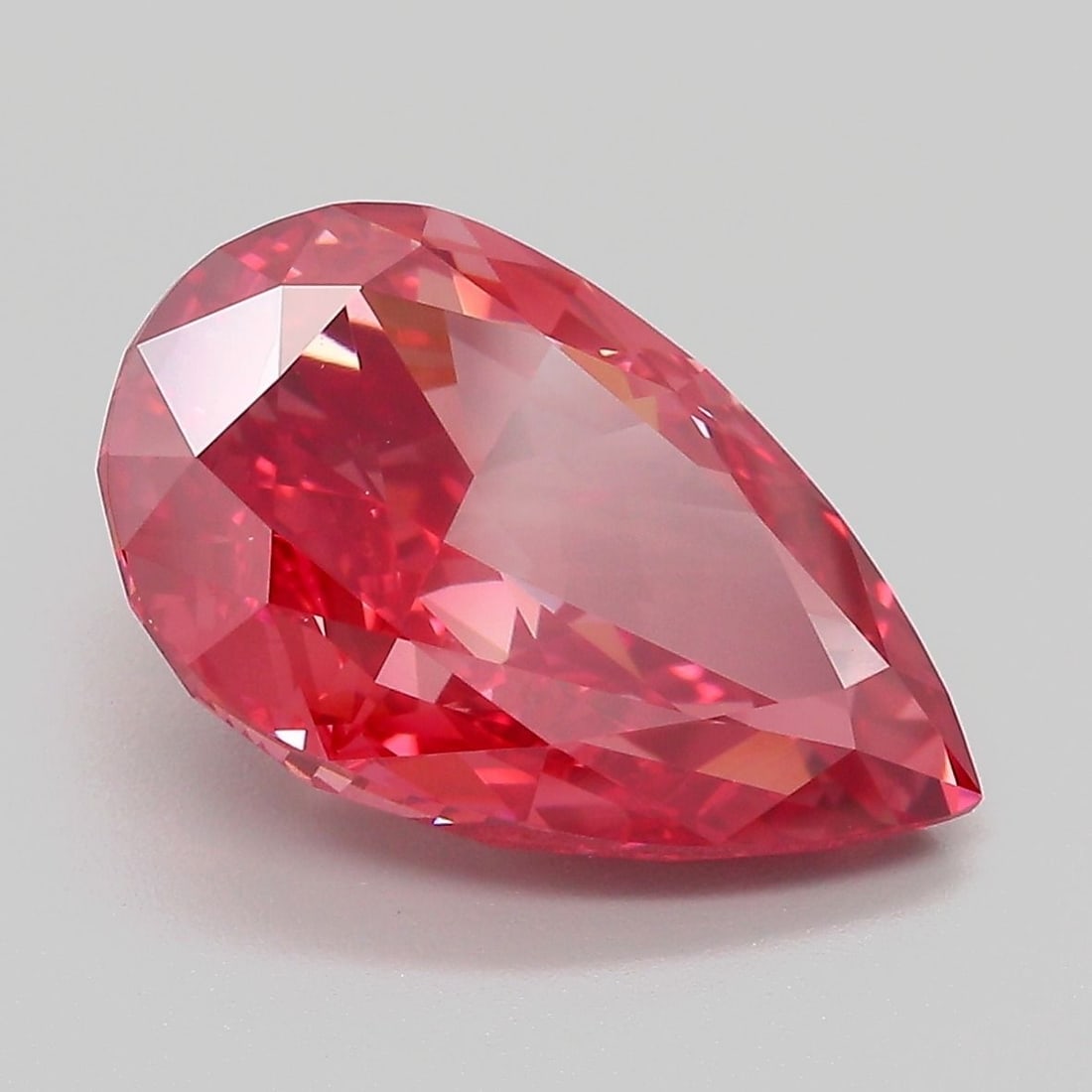 Loose Diamond - PEAR 6.09ct Fancy Vivid Pink VS1: Loose Diamond - PEAR 6.09ct Fancy Vivid Pink VS1 Source: This is a real non-mined Diamond that has been grown in a lab Shape: PEAR Carats: 6.09 Color: Fancy Vivid Pink Certification: IGI Video:
