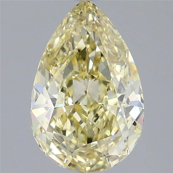 Loose Diamond - PEAR 2.58ct Fancy Yellow VS1: Loose Diamond - PEAR 2.58ct Fancy Yellow VS1 Source: This is a real non-mined Diamond that has been grown in a lab Shape: PEAR Carats: 2.58 Color: Fancy Yellow Certification: IGI Video: