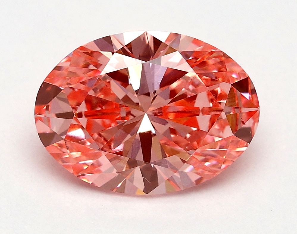 Loose Diamond - OVAL 1.59ct Fancy Vivid Pink VS2: Loose Diamond - OVAL 1.59ct Fancy Vivid Pink VS2 Source: This is a real non-mined Diamond that has been grown in a lab Shape: OVAL Carats: 1.59 Color: Fancy Vivid Pink Certification: IGI Video: