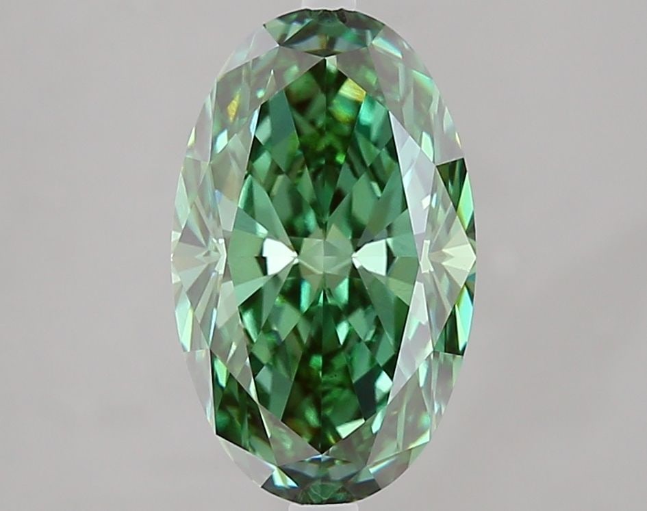 Loose Diamond - OVAL 3.02ct Fancy Vivid Green VS1: Loose Diamond - OVAL 3.02ct Fancy Vivid Green VS1 Source: This is a real non-mined Diamond that has been grown in a lab Shape: OVAL Carats: 3.02 Color: Fancy Vivid Green Certification: IGI Video:
