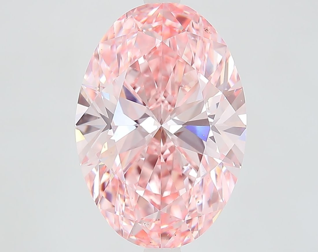 Loose Diamond - OVAL 5.88ct Fancy Vivid Pink VS1: Loose Diamond - OVAL 5.88ct Fancy Vivid Pink VS1 Source: This is a real non-mined Diamond that has been grown in a lab Shape: OVAL Carats: 5.88 Color: Fancy Vivid Pink Certification: IGI Video:
