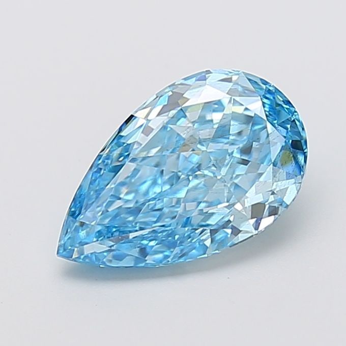 Loose Diamond - PEAR 2.51ct Fancy Vivid Blue VS2: Loose Diamond - PEAR 2.51ct Fancy Vivid Blue VS2 Source: This is a real non-mined Diamond that has been grown in a lab Shape: PEAR Carats: 2.51 Color: Fancy Vivid Blue Certification: IGI Video: