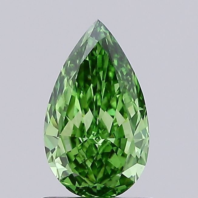 Loose Diamond - PEAR 1.07ct Fancy Vivid Green VVS2: Loose Diamond - PEAR 1.07ct Fancy Vivid Green VVS2 Source: This is a real non-mined Diamond that has been grown in a lab Shape: PEAR Carats: 1.07 Color: Fancy Vivid Green Certification: IGI PLEASE NOT