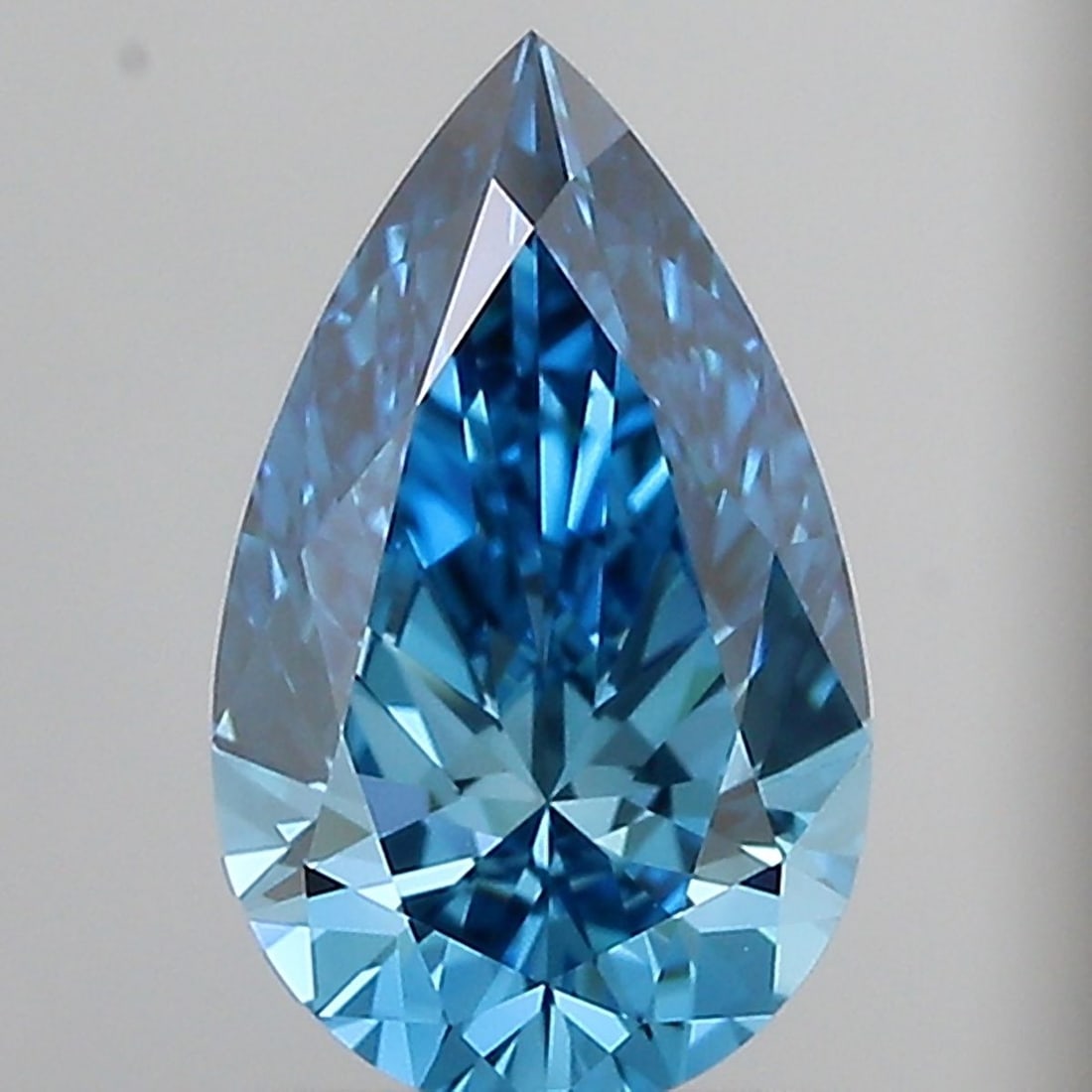 Loose Diamond - PEAR 1.59ct Fancy Vivid Blue VVS2: Loose Diamond - PEAR 1.59ct Fancy Vivid Blue VVS2 Source: This is a real non-mined Diamond that has been grown in a lab Shape: PEAR Carats: 1.59 Color: Fancy Vivid Blue Certification: IGI Video: