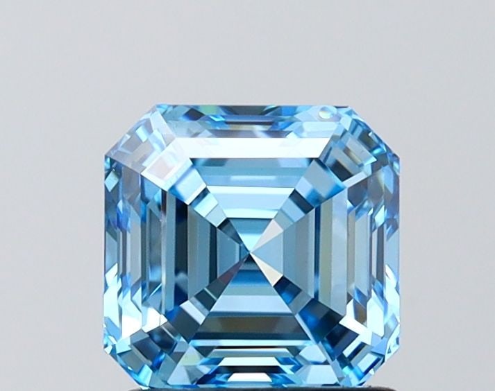 Loose Diamond - ASSCHER 1.5ct Fancy Vivid Blue VS2: Loose Diamond - ASSCHER 1.5ct Fancy Vivid Blue VS2 Source: This is a real non-mined Diamond that has been grown in a lab Shape: ASSCHER Carats: 1.5 Color: Fancy Vivid Blue Certification: IGI Video: