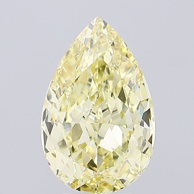 Loose Diamond - PEAR 5.17ct Fancy Intense Yellow VVS2: Loose Diamond - PEAR 5.17ct Fancy Intense Yellow VVS2 Source: This is a real non-mined Diamond that has been grown in a lab Shape: PEAR Carats: 5.17 Color: Fancy Intense Yellow Certification: IGI Vide