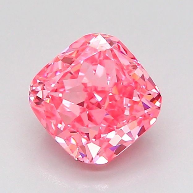 Loose Diamond - CUSHION MODIFIED 1.52ct Fancy Vivid Pink VS1: Loose Diamond - CUSHION MODIFIED 1.52ct Fancy Vivid Pink VS1 Source: This is a real non-mined Diamond that has been grown in a lab Shape: CUSHION MODIFIED Carats: 1.52 Color: Fancy Vivid Pink Certific