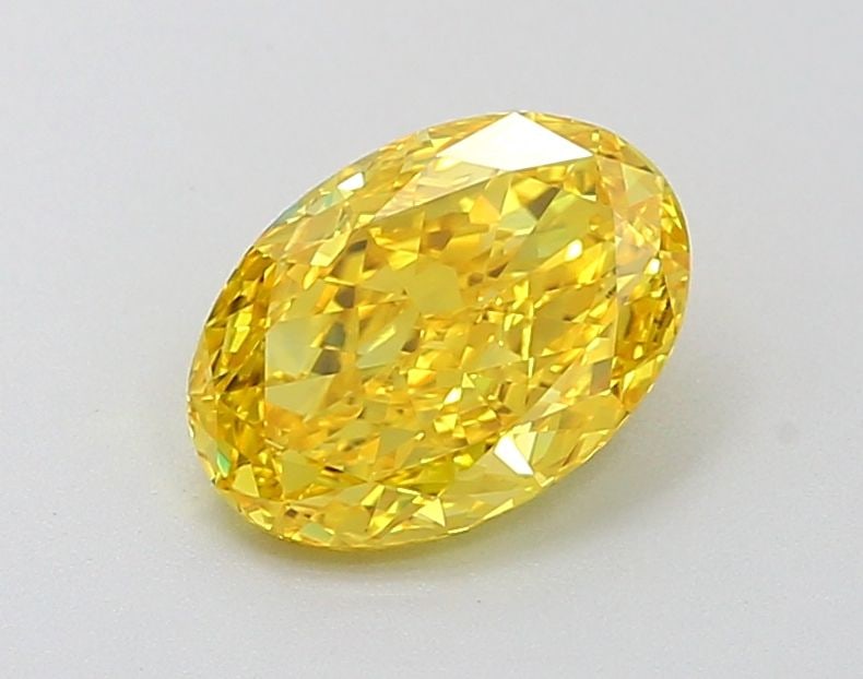 Loose Diamond - OVAL 1.35ct Fancy Vivid Yellow IF: Loose Diamond - OVAL 1.35ct Fancy Vivid Yellow IF Source: This is a real non-mined Diamond that has been grown in a lab Shape: OVAL Carats: 1.35 Color: Fancy Vivid Yellow Certification: IGI Video: