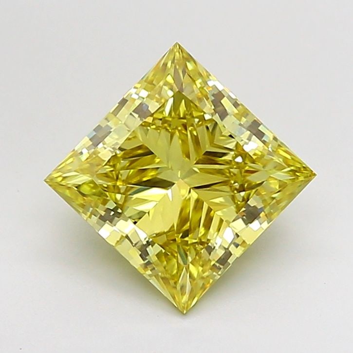 Loose Diamond - PRINCESS 2.8ct Fancy Intense Yellow VS1: Loose Diamond - PRINCESS 2.8ct Fancy Intense Yellow VS1 Source: This is a real non-mined Diamond that has been grown in a lab Shape: PRINCESS Carats: 2.8 Color: Fancy Intense Yellow Certification: IGI