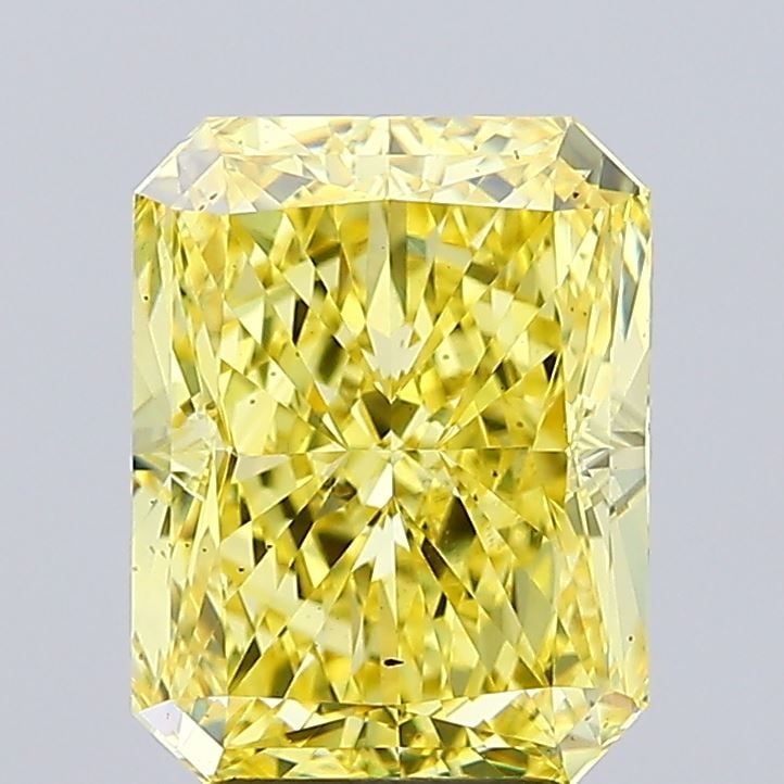 Loose Diamond - RADIANT 4.01ct Fancy Vivid Yellow VS2: Loose Diamond - RADIANT 4.01ct Fancy Vivid Yellow VS2 Source: This is a real non-mined Diamond that has been grown in a lab Shape: RADIANT Carats: 4.01 Color: Fancy Vivid Yellow Certification: IGI Vid