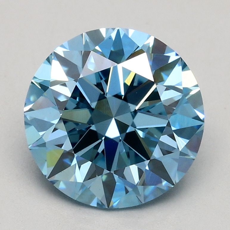 Ideal Loose Diamond - ROUND 1.49ct Fancy Vivid Blue VS1: Ideal Loose Diamond - ROUND 1.49ct Fancy Vivid Blue VS1 Source: This is a real non-mined Diamond that has been grown in a lab Shape: ROUND Carats: 1.49 Color: Fancy Vivid Blue Certification: IGI Video