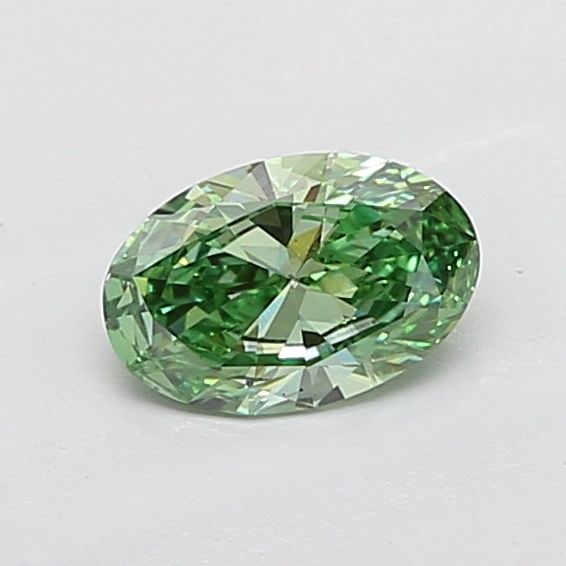 Loose Diamond - OVAL 2.51ct Fancy Vivid Green VVS2: Loose Diamond - OVAL 2.51ct Fancy Vivid Green VVS2 Source: This is a real non-mined Diamond that has been grown in a lab Shape: OVAL Carats: 2.51 Color: Fancy Vivid Green Certification: IGI Video:
