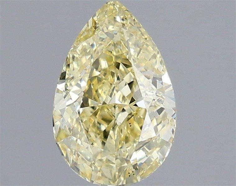 Loose Diamond - PEAR 1.58ct Fancy Intense Yellow VS2: Loose Diamond - PEAR 1.58ct Fancy Intense Yellow VS2 Source: This is a real non-mined Diamond that has been grown in a lab Shape: PEAR Carats: 1.58 Color: Fancy Intense Yellow Certification: IGI Video