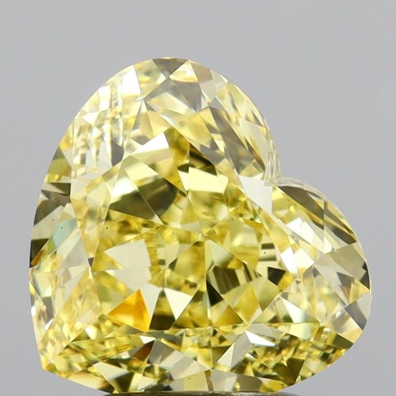 Loose Diamond - HEART 2.75ct Fancy Intense Yellow VS1: Loose Diamond - HEART 2.75ct Fancy Intense Yellow VS1 Source: This is a real non-mined Diamond that has been grown in a lab Shape: HEART Carats: 2.75 Color: Fancy Intense Yellow Certification: IGI Vid
