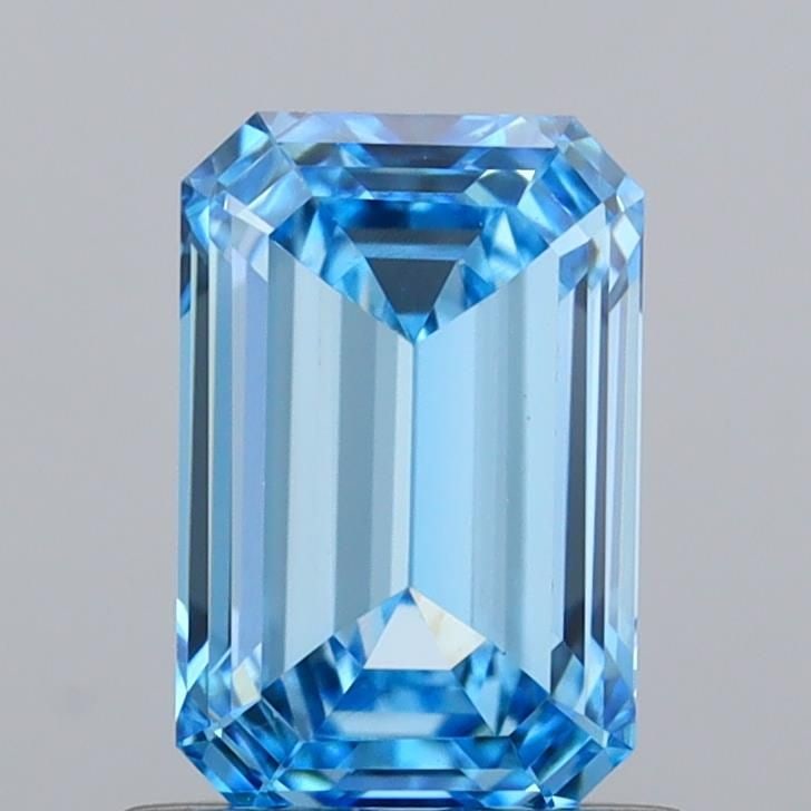 Loose Diamond - EMERALD 1.01ct Fancy Vivid Blue VS1: Loose Diamond - EMERALD 1.01ct Fancy Vivid Blue VS1 Source: This is a real non-mined Diamond that has been grown in a lab Shape: EMERALD Carats: 1.01 Color: Fancy Vivid Blue Certification: IGI Video: