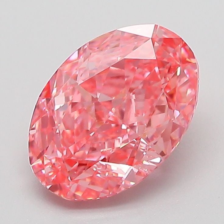 Loose Diamond - OVAL 2.11ct Fancy Vivid Pink VVS2: Loose Diamond - OVAL 2.11ct Fancy Vivid Pink VVS2 Source: This is a real non-mined Diamond that has been grown in a lab Shape: OVAL Carats: 2.11 Color: Fancy Vivid Pink Certification: IGI PLEASE NOTE:
