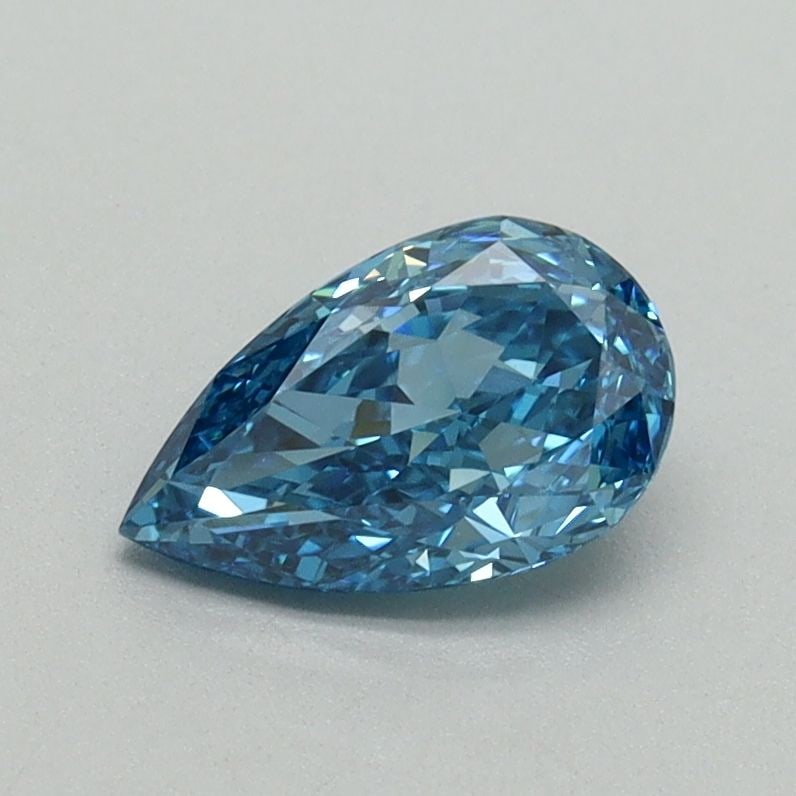 Loose Diamond - PEAR 0.75ct Fancy Vivid Blue VVS2: Loose Diamond - PEAR 0.75ct Fancy Vivid Blue VVS2 Source: This is a real non-mined Diamond that has been grown in a lab Shape: PEAR Carats: 0.75 Color: Fancy Vivid Blue Certification: IGI Video: