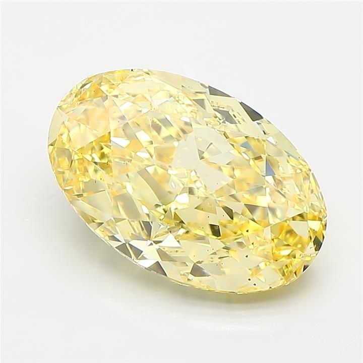 Loose Diamond - OVAL 4.03ct Fancy Intense Yellow SI1: Loose Diamond - OVAL 4.03ct Fancy Intense Yellow SI1 Source: This is a real non-mined Diamond that has been grown in a lab Shape: OVAL Carats: 4.03 Color: Fancy Intense Yellow Certification: IGI Video