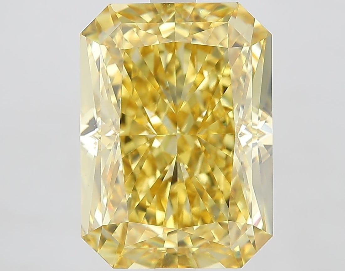 Loose Diamond - RADIANT 7.5ct Fancy Vivid Yellow VVS2: Loose Diamond - RADIANT 7.5ct Fancy Vivid Yellow VVS2 Source: This is a real non-mined Diamond that has been grown in a lab Shape: RADIANT Carats: 7.5 Color: Fancy Vivid Yellow Certification: IGI Vide