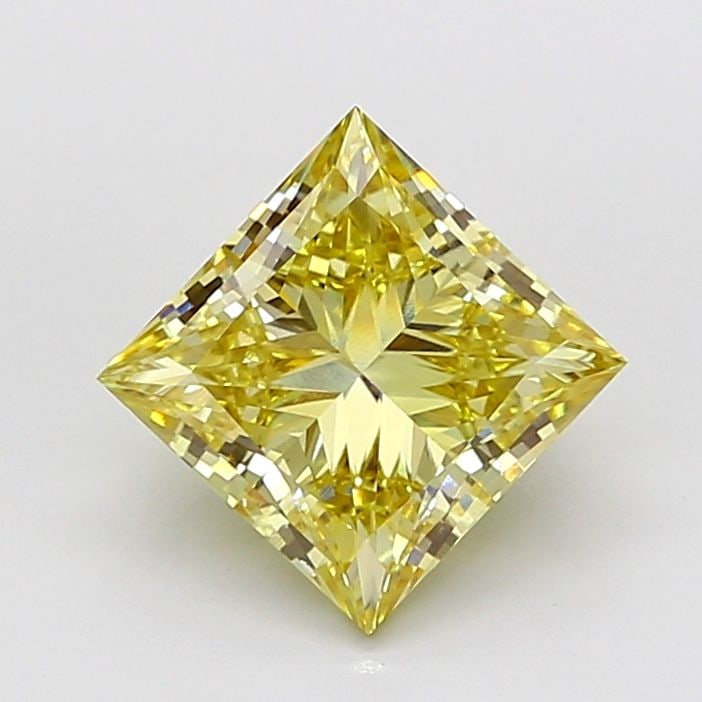 Loose Diamond - PRINCESS 4.02ct Fancy Yellow VS2: Loose Diamond - PRINCESS 4.02ct Fancy Yellow VS2 Source: This is a real non-mined Diamond that has been grown in a lab Shape: PRINCESS Carats: 4.02 Color: Fancy Yellow Certification: IGI Video: