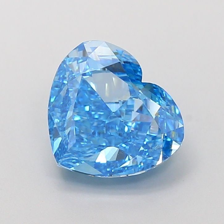 Loose Diamond - HEART 3.51ct Fancy Vivid Blue VS2: Loose Diamond - HEART 3.51ct Fancy Vivid Blue VS2 Source: This is a real non-mined Diamond that has been grown in a lab Shape: HEART Carats: 3.51 Color: Fancy Vivid Blue Certification: IGI Video: