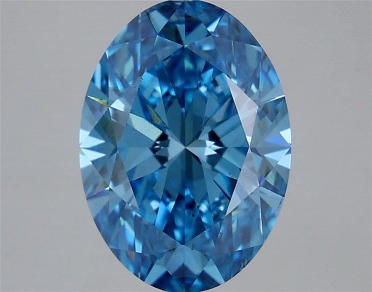 Loose Diamond - OVAL 3.01ct Fancy Vivid Blue VS2: Loose Diamond - OVAL 3.01ct Fancy Vivid Blue VS2 Source: This is a real non-mined Diamond that has been grown in a lab Shape: OVAL Carats: 3.01 Color: Fancy Vivid Blue Certification: IGI Video: