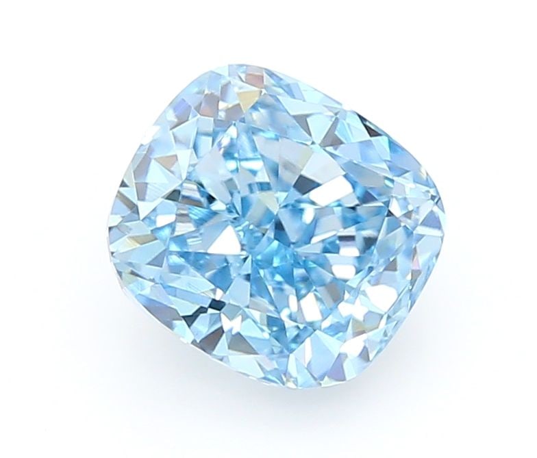 Loose Diamond - CUSHION MODIFIED 1.02ct Fancy Vivid Blue VVS2: Loose Diamond - CUSHION MODIFIED 1.02ct Fancy Vivid Blue VVS2 Source: This is a real non-mined Diamond that has been grown in a lab Shape: CUSHION MODIFIED Carats: 1.02 Color: Fancy Vivid Blue Certifi