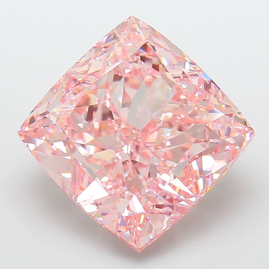 Loose Diamond - CUSHION MODIFIED 30.0ct Fancy Intense Pink VS1: Loose Diamond - CUSHION MODIFIED 30.0ct Fancy Intense Pink VS1 Source: This is a real non-mined Diamond that has been grown in a lab Shape: CUSHION MODIFIED Carats: 30.0 Color: Fancy Intense Pink Cert