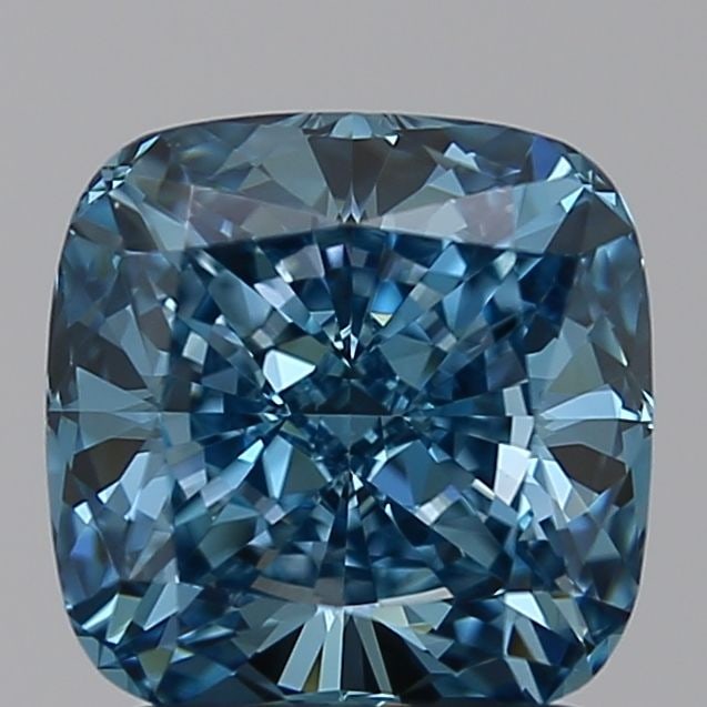 Loose Diamond - CUSHION BRILLIANT 2.02ct Blue VS1: Loose Diamond - CUSHION BRILLIANT 2.02ct Blue VS1 Source: This is a real non-mined Diamond that has been grown in a lab Shape: CUSHION BRILLIANT Carats: 2.02 Color: Blue Certification: NONE Video: