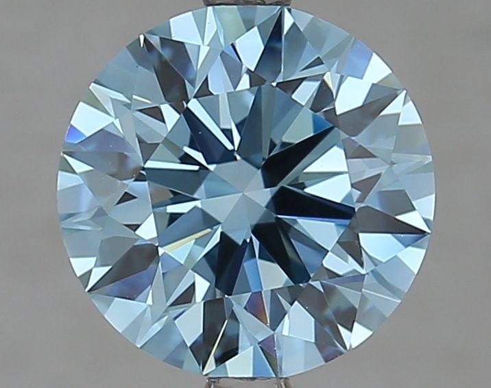 Ideal Loose Diamond - ROUND 2.72ct Fancy Vivid Blue VVS2: Ideal Loose Diamond - ROUND 2.72ct Fancy Vivid Blue VVS2 Source: This is a real non-mined Diamond that has been grown in a lab Shape: ROUND Carats: 2.72 Color: Fancy Vivid Blue Certification: IGI Vide