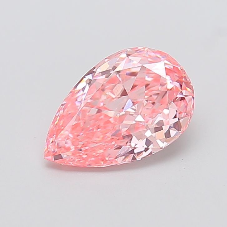 Loose Diamond - PEAR 2.31ct Fancy Vivid Pink VVS2: Loose Diamond - PEAR 2.31ct Fancy Vivid Pink VVS2 Source: This is a real non-mined Diamond that has been grown in a lab Shape: PEAR Carats: 2.31 Color: Fancy Vivid Pink Certification: IGI Video: