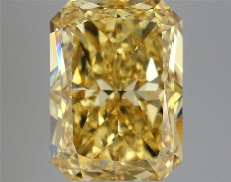 Loose Diamond - RADIANT 8.98ct Fancy Vivid Yellow VS1: Loose Diamond - RADIANT 8.98ct Fancy Vivid Yellow VS1 Source: This is a real non-mined Diamond that has been grown in a lab Shape: RADIANT Carats: 8.98 Color: Fancy Vivid Yellow Certification: IGI Vid