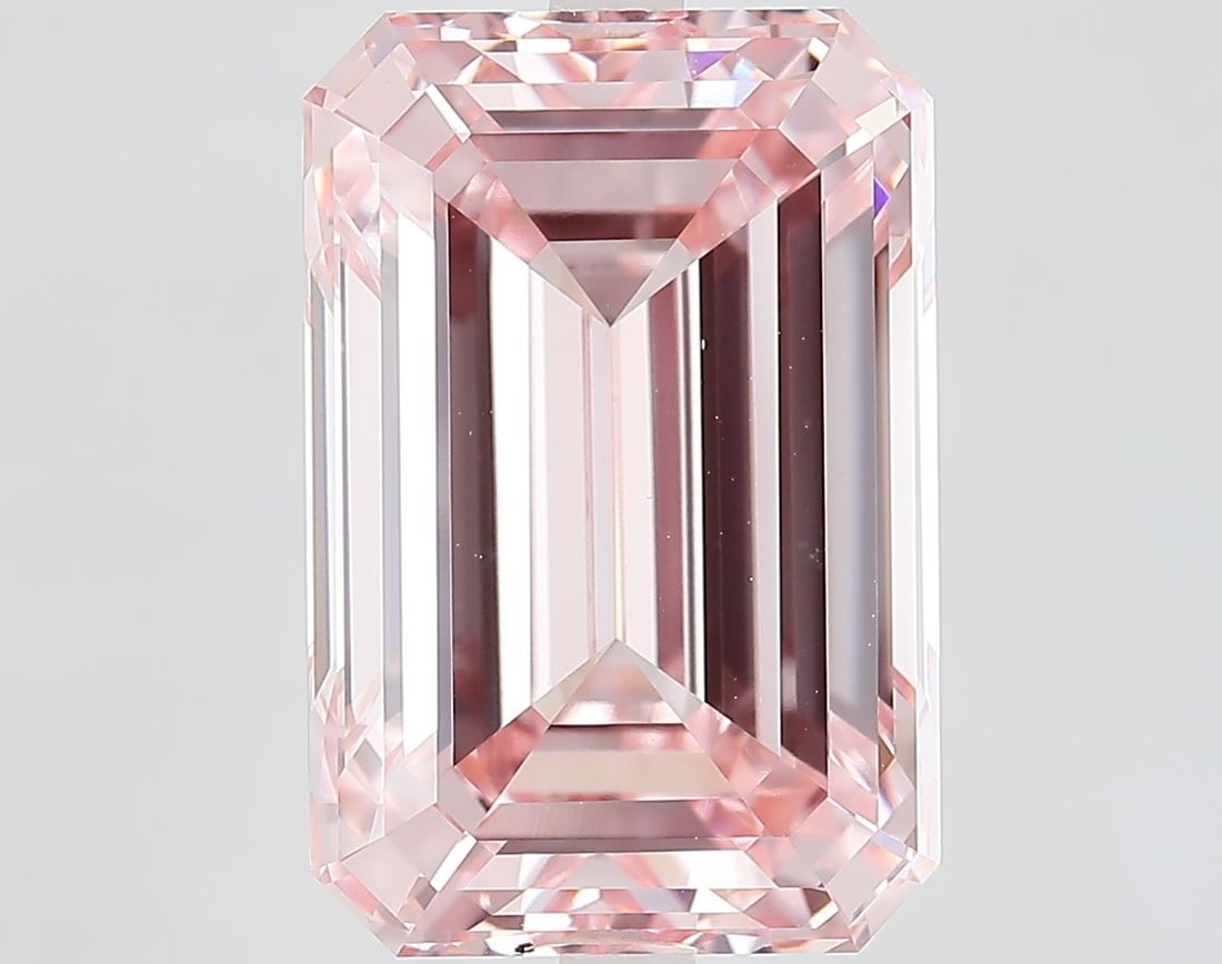 Loose Diamond - EMERALD 11.36ct Fancy Intense Pink VVS2: Loose Diamond - EMERALD 11.36ct Fancy Intense Pink VVS2 Source: This is a real non-mined Diamond that has been grown in a lab Shape: EMERALD Carats: 11.36 Color: Fancy Intense Pink Certification: IGI 