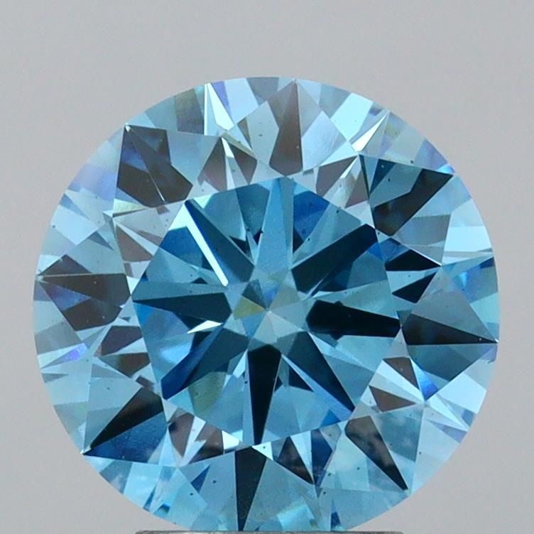 Ideal Loose Diamond - ROUND 4.01ct Fancy Vivid Blue SI1: Ideal Loose Diamond - ROUND 4.01ct Fancy Vivid Blue SI1 Source: This is a real non-mined Diamond that has been grown in a lab Shape: ROUND Carats: 4.01 Color: Fancy Vivid Blue Certification: IGI