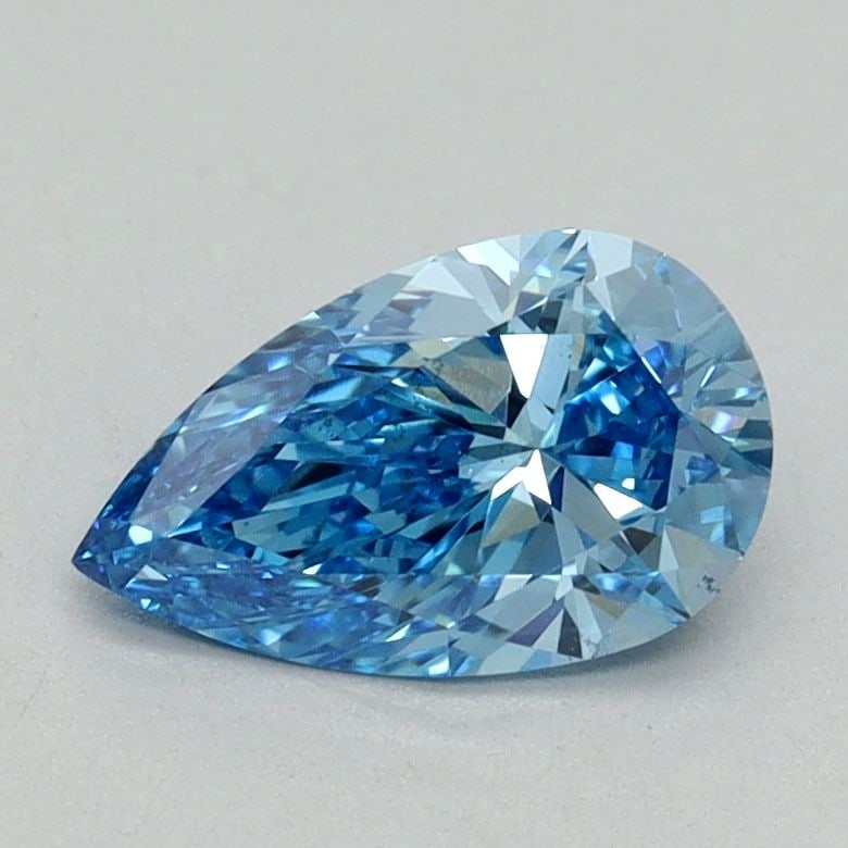 Loose Diamond - PEAR 0.9ct Fancy Vivid Blue VS2: Loose Diamond - PEAR 0.9ct Fancy Vivid Blue VS2 Source: This is a real non-mined Diamond that has been grown in a lab Shape: PEAR Carats: 0.9 Color: Fancy Vivid Blue Certification: IGI Video:
